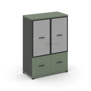 Шкаф одна широкая секция, 3 ниши