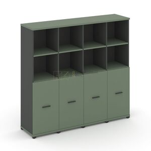 Шкаф четыре узкие секции, 4 ниши