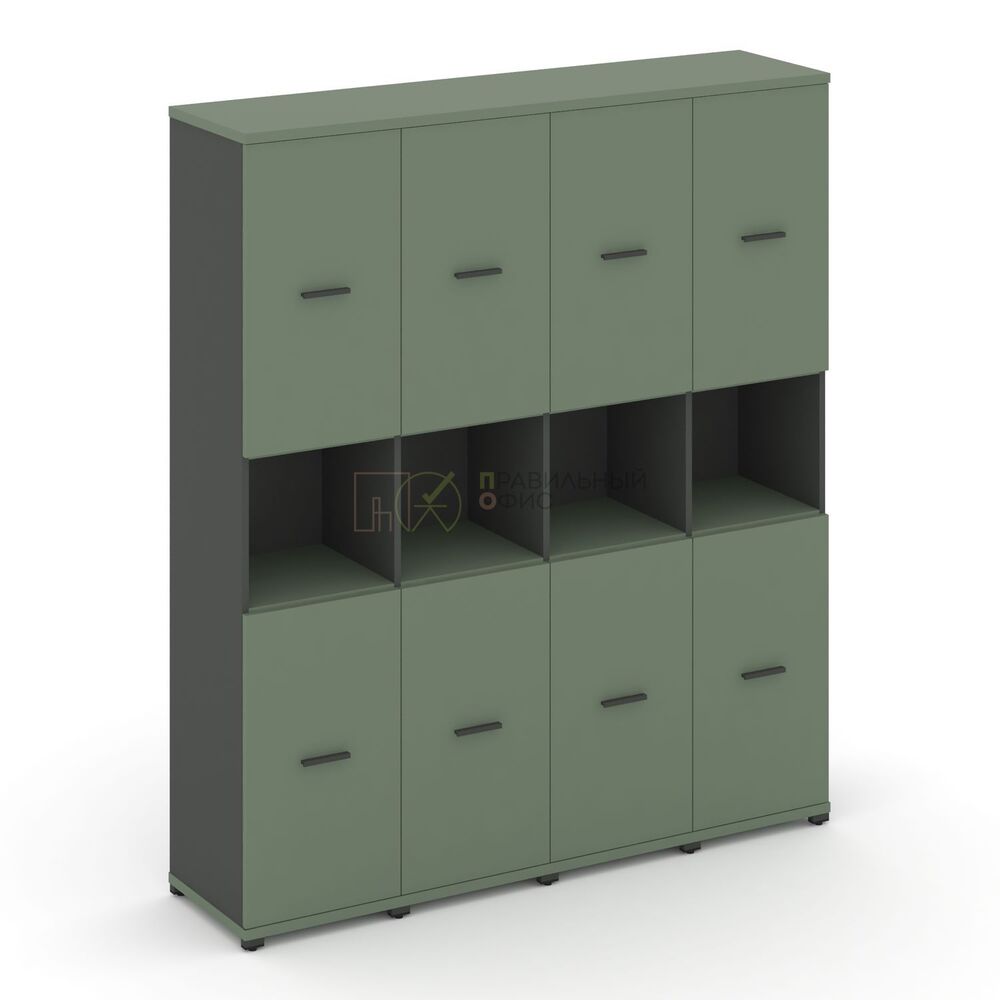 Шкаф четыре узкие секции, 5 ниш