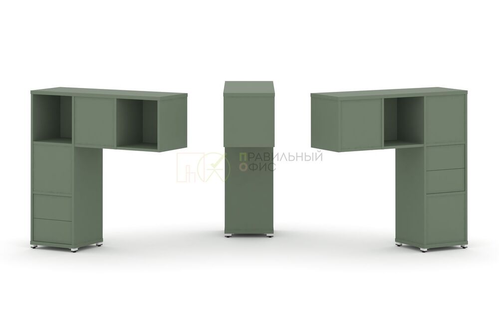 Надставка низкая + (Задняя стенка - 5 шт) + (Блок 2 ящика - 2 шт)