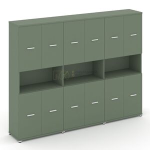 Шкаф три широкие секции, 5 ниш