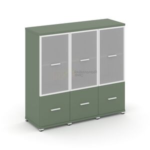 Шкаф три узкие секции, 3 ниши