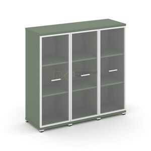 Шкаф три узкие секции, 3 ниши