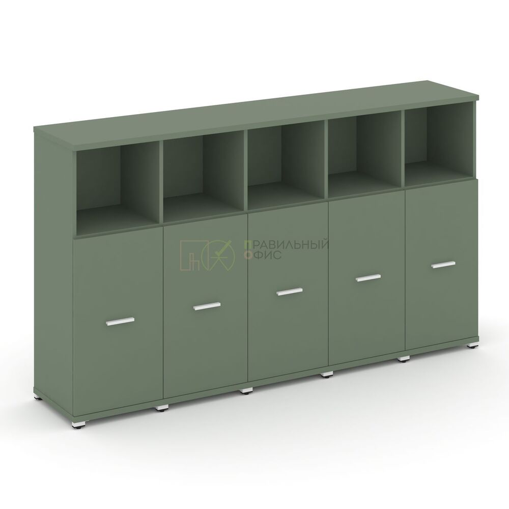 Шкаф пять узких секций, 3 ниши