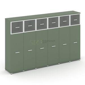 Шкаф шесть узких секций, 4 ниши