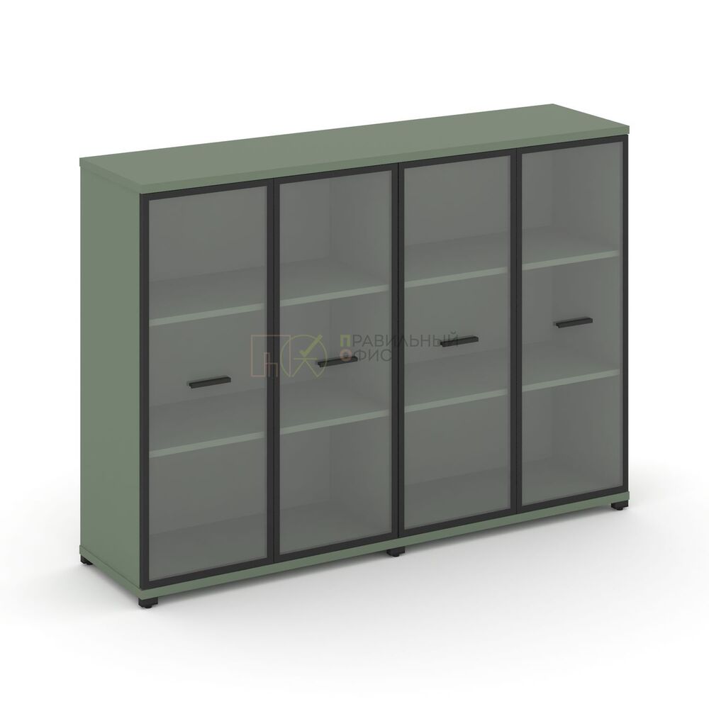 Шкаф две широкие секции, 3 ниши