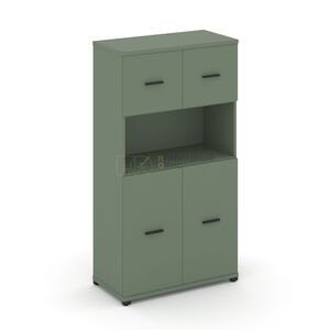 Шкаф одна широкая секция, 4 ниши