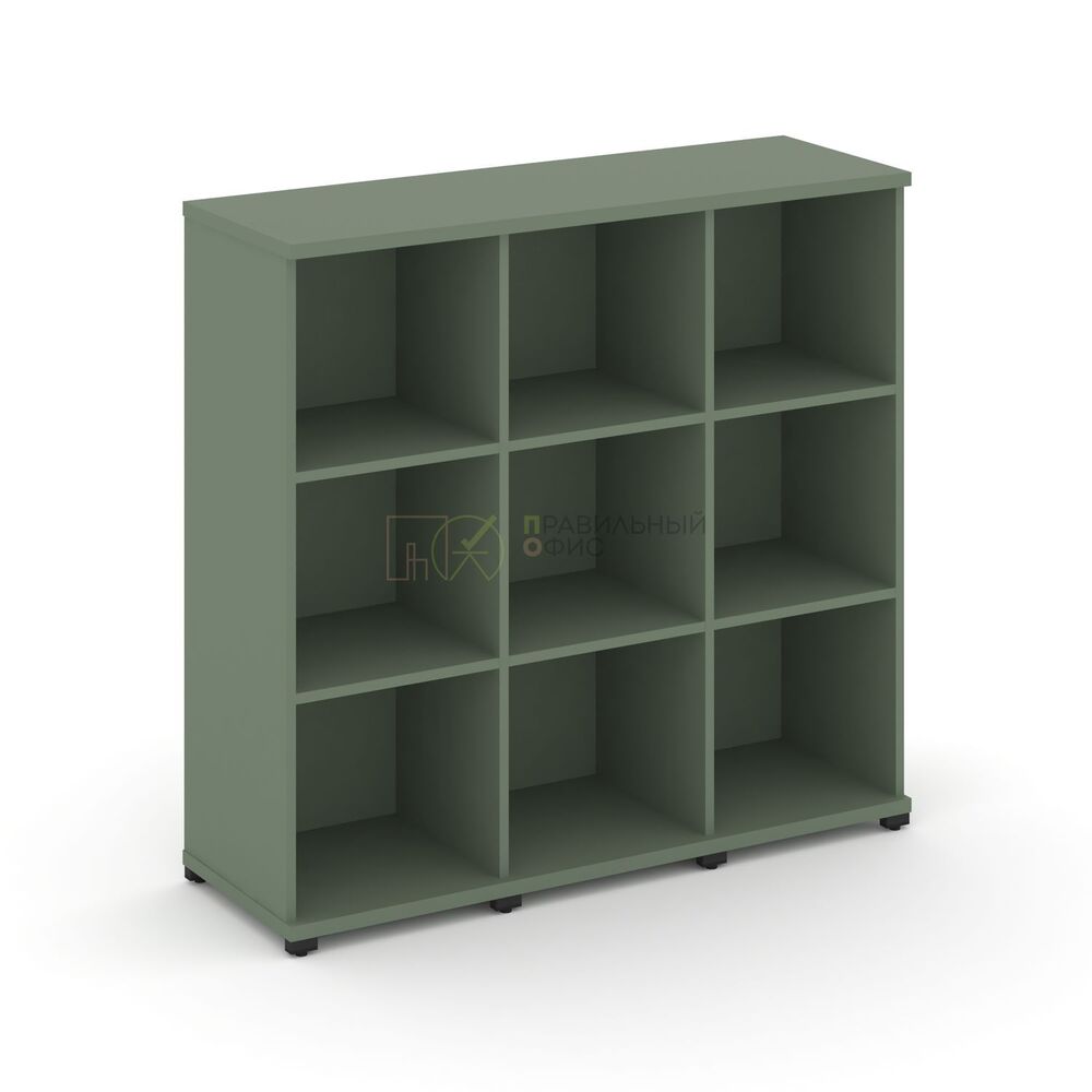 Стеллаж три узкие секции, 3 ниши