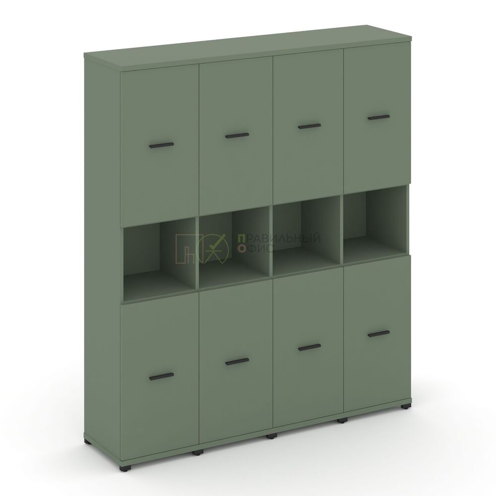 Шкаф четыре узкие секции, 5 ниш