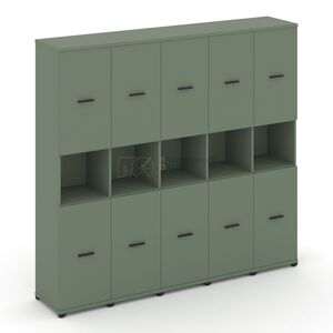 Шкаф пять узких секций, 5 ниш