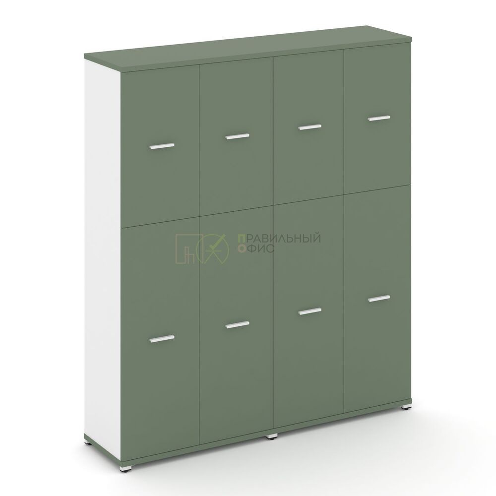 Шкаф две широкие секции, 5 ниш