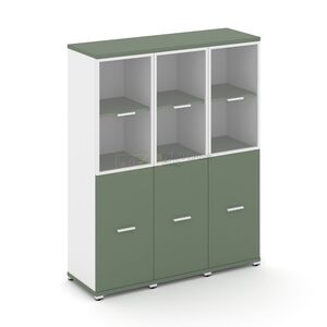 Шкаф три узкие секции, 4 ниши