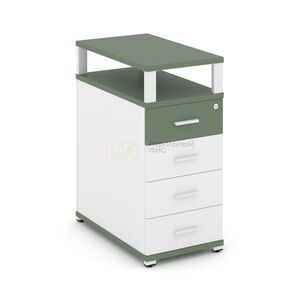 Тумба опорная/приставная 4 ящика с надставкой