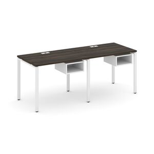 Рабочая станция односторонняя с подвесными тумбами на 2 места