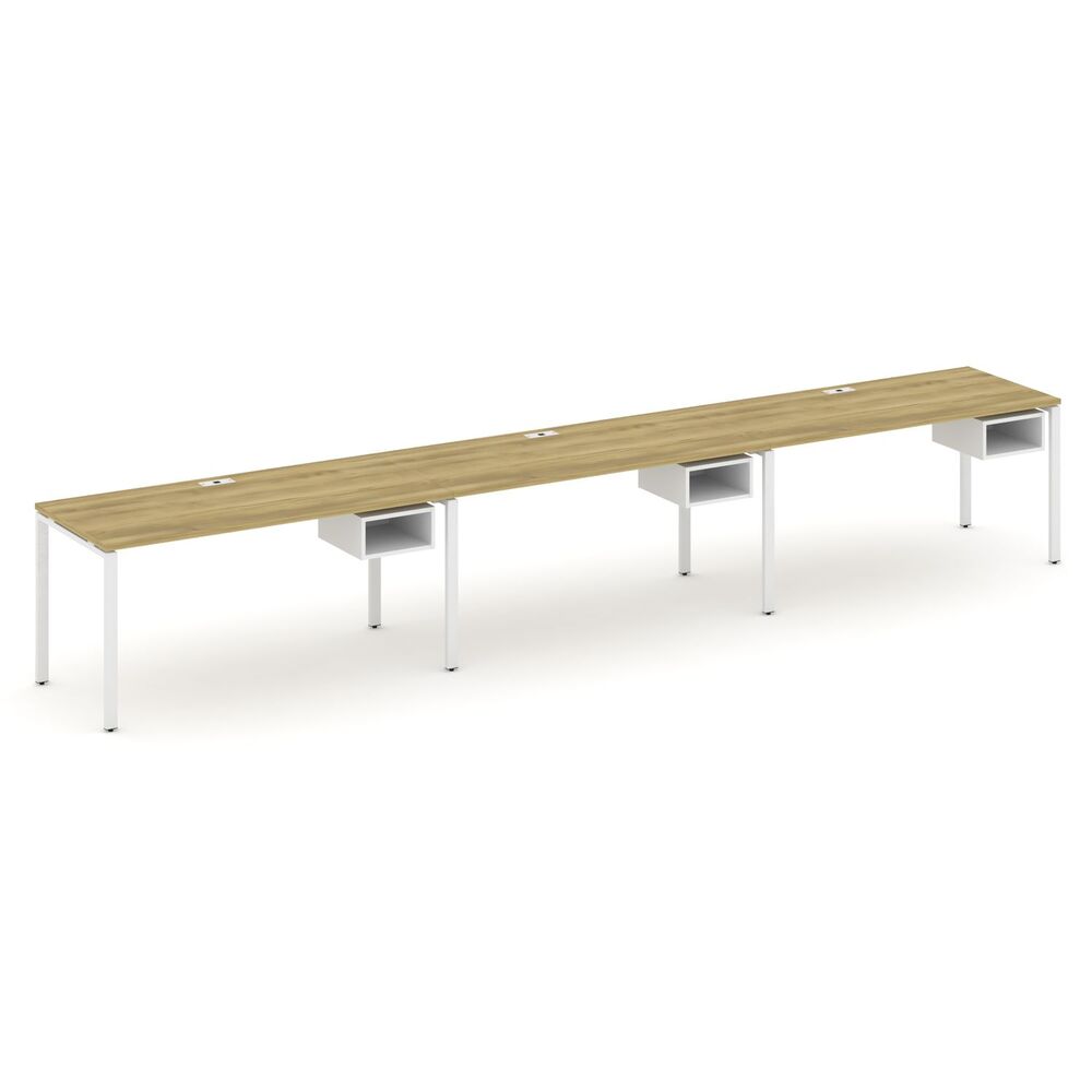 Рабочая станция односторонняя с подвесными тумбами на 3 места