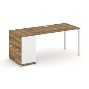 Стол рабочий с опорным распашным шкафом