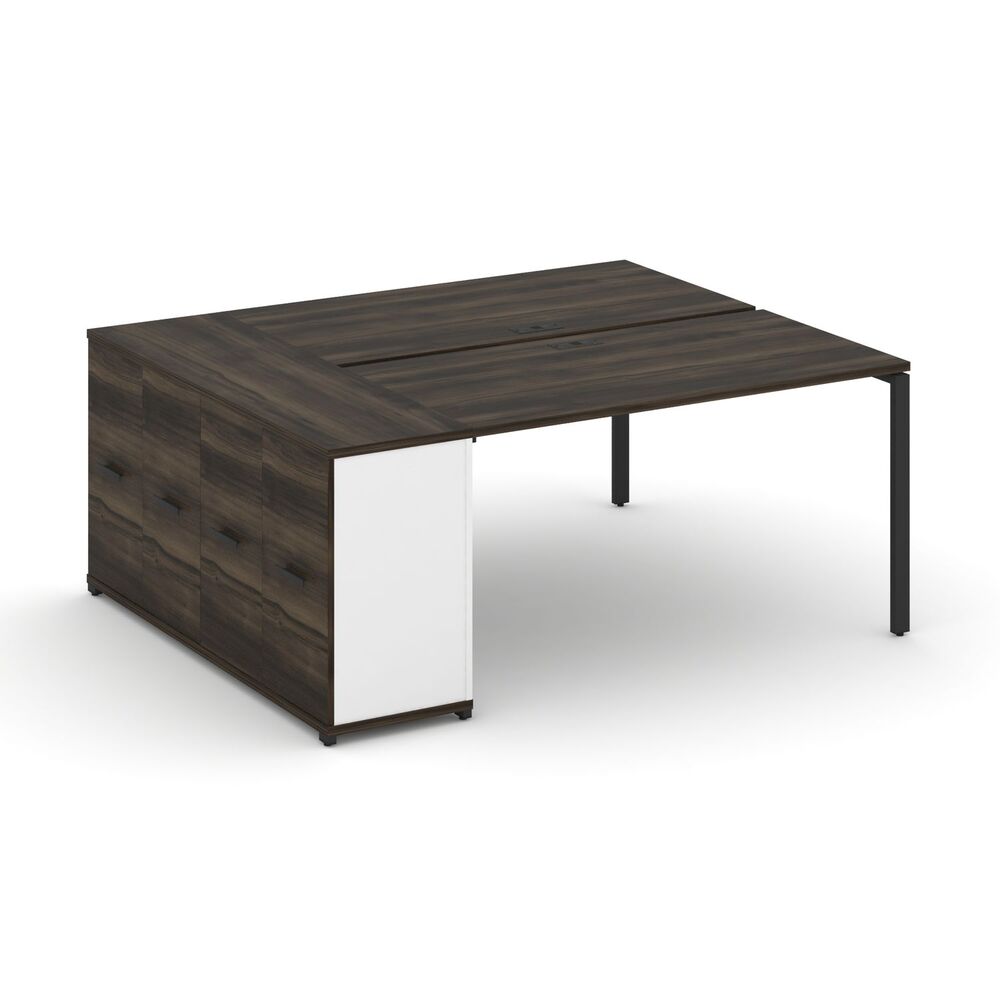 Рабочая станция с опорным распашным шкафом