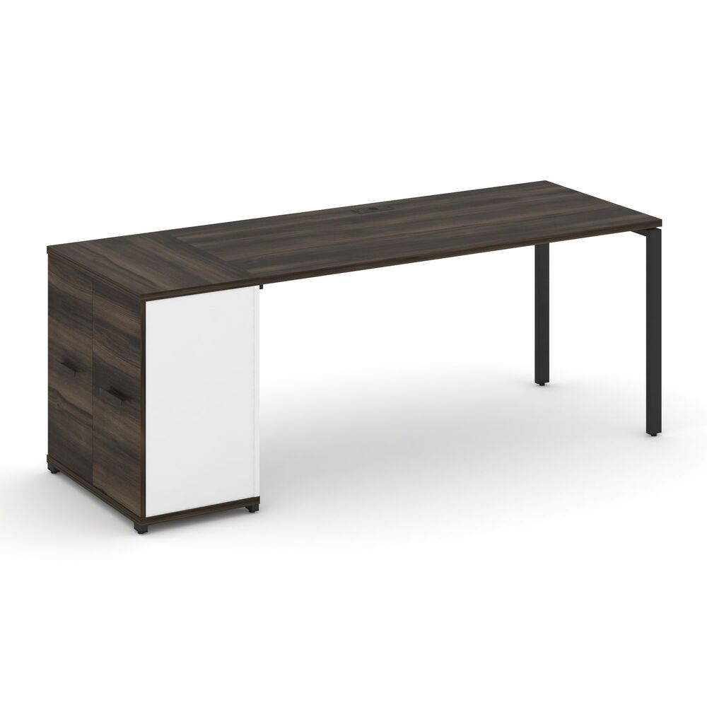 Стол рабочий с опорным распашным шкафом