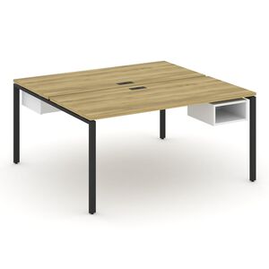 Рабочая станция двухсторонняя с подвесными тумбами на 2 места