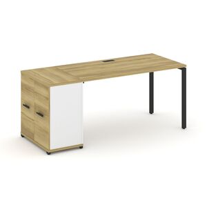 Стол рабочий с опорным распашным шкафом