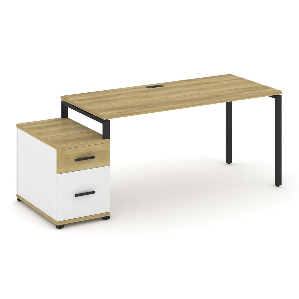 Стол письменный с одной опорной тумбой