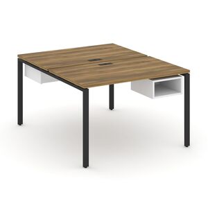 Рабочая станция двухсторонняя с подвесными тумбами на 2 места