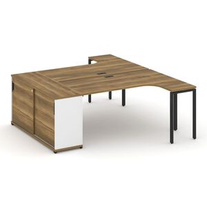 Рабочая станция с опорным шкафом-купе