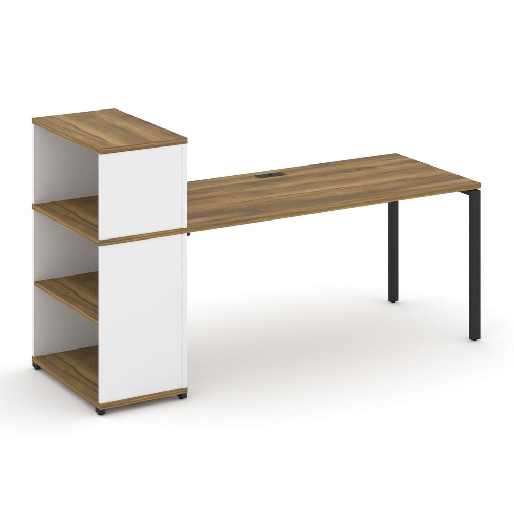 Стол рабочий с опорным стеллажом с надставкой низкой