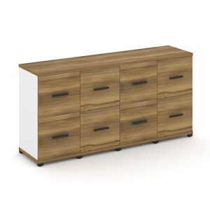 Шкаф четыре узкие секции, 2 ниши