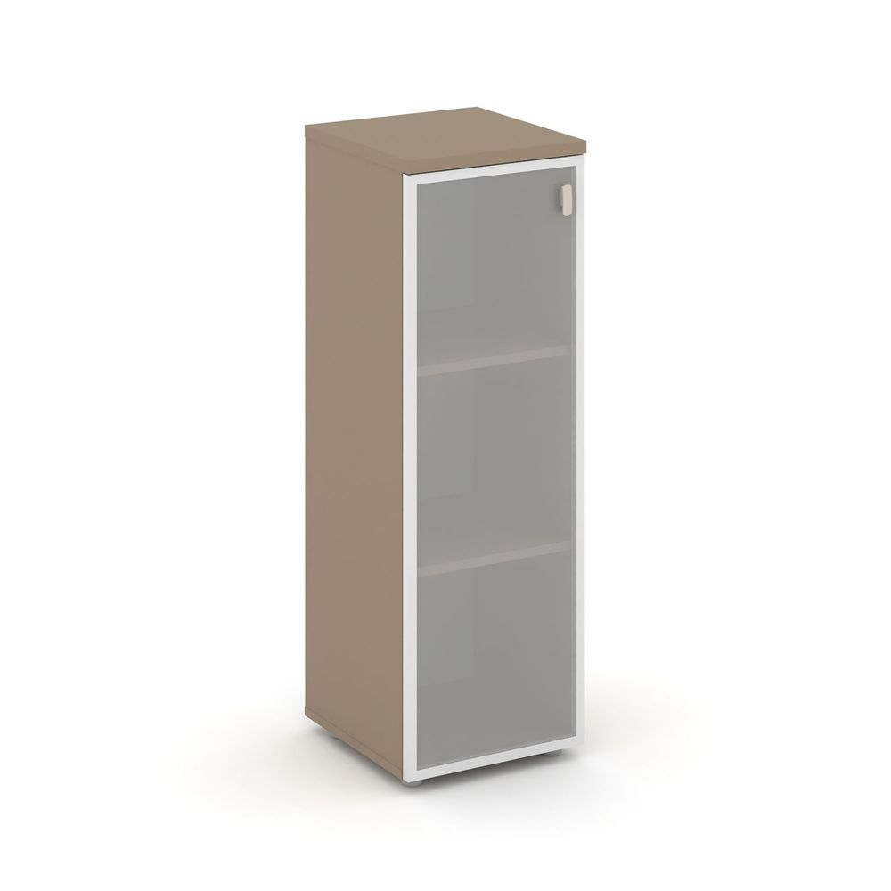 Шкаф средний узкий левый (1 средний фасад стекло в раме)