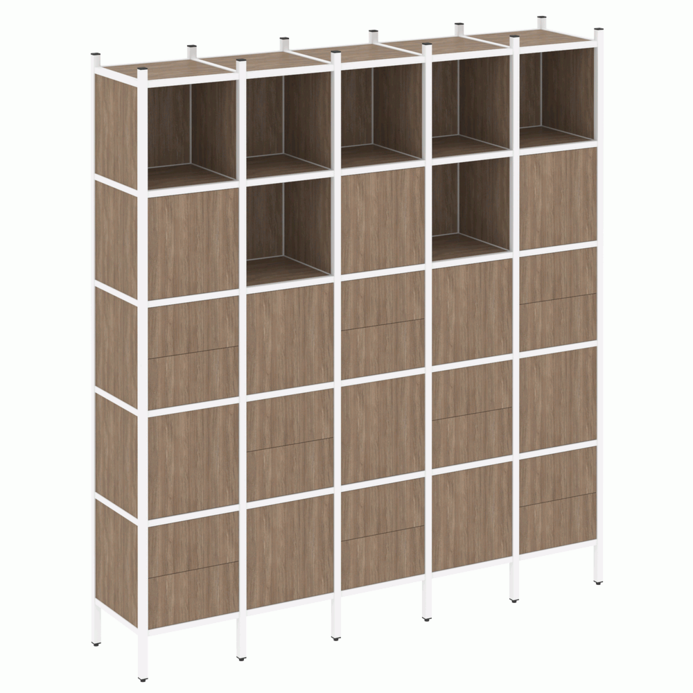 Прямой стеллаж наборный