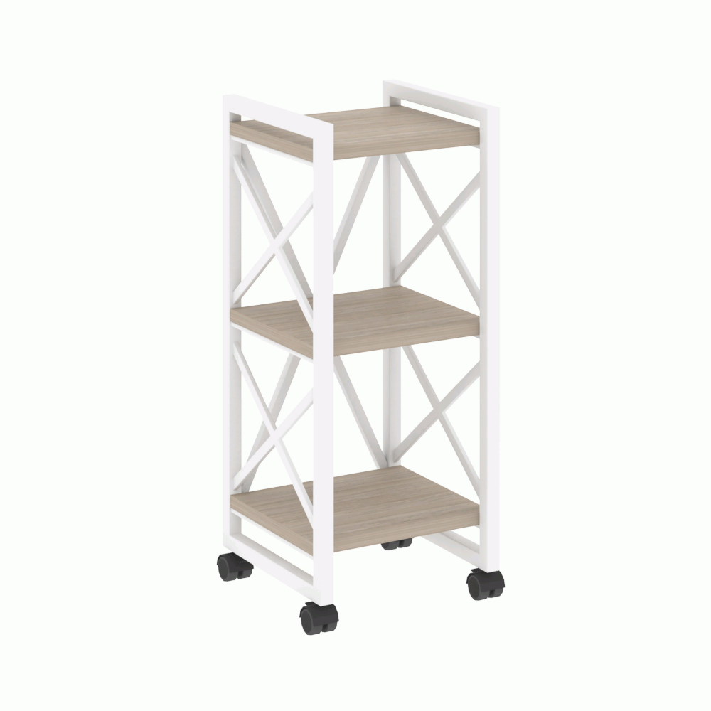 Стеллаж на колесных опорах-3 полки