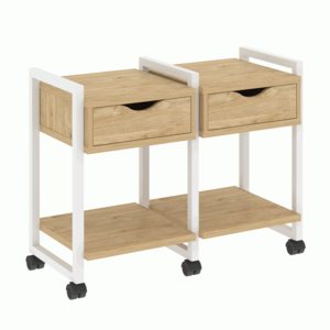 Тумба на колесных опорах наборная. Вариант №1