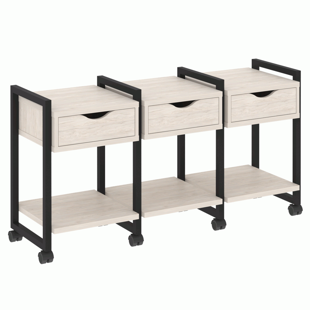 Тумба на колесных опорах наборная. Вариант №4