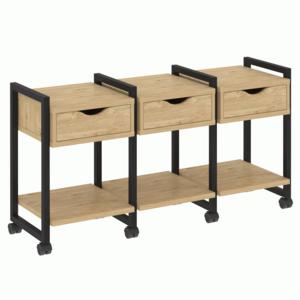 Тумба на колесных опорах наборная. Вариант №4