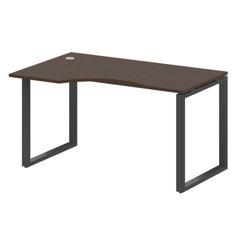 Стол криволинейный левый на О-образном м/к