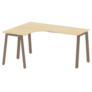 Стол криволинейный левый на А-образном м/к