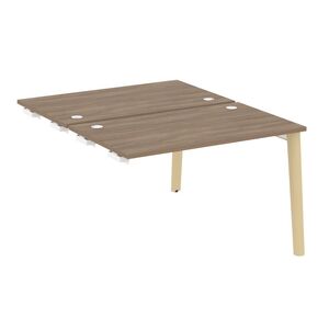 Стол-приставка двойной к опорным элементам (опоры - массив дерева)