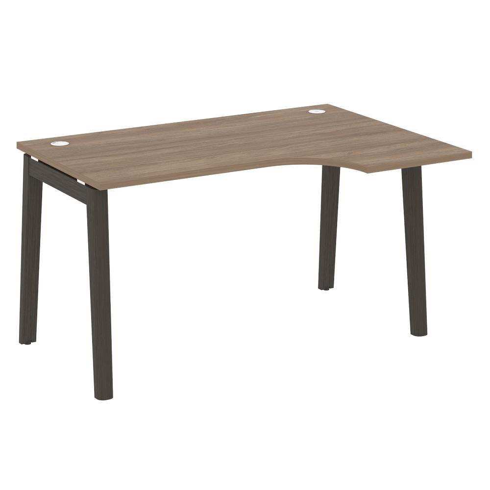 Стол эргономичный правый (опоры - массив дерева)