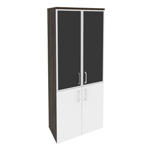 Шкаф высокий широкий (стекло черное)