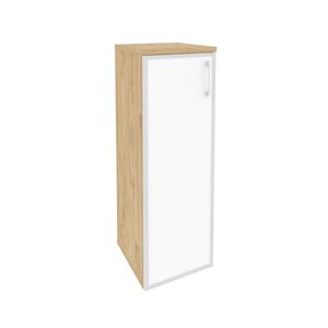 Шкаф средний узкий левый (стекло белое)