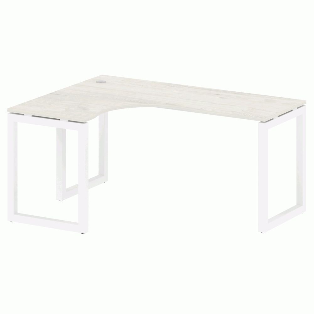 Стол криволинейный левый на О-образном м/к