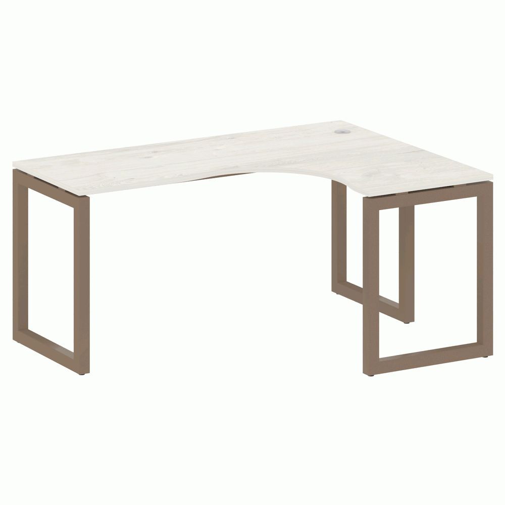 Стол криволинейный правый на О-образном м/к