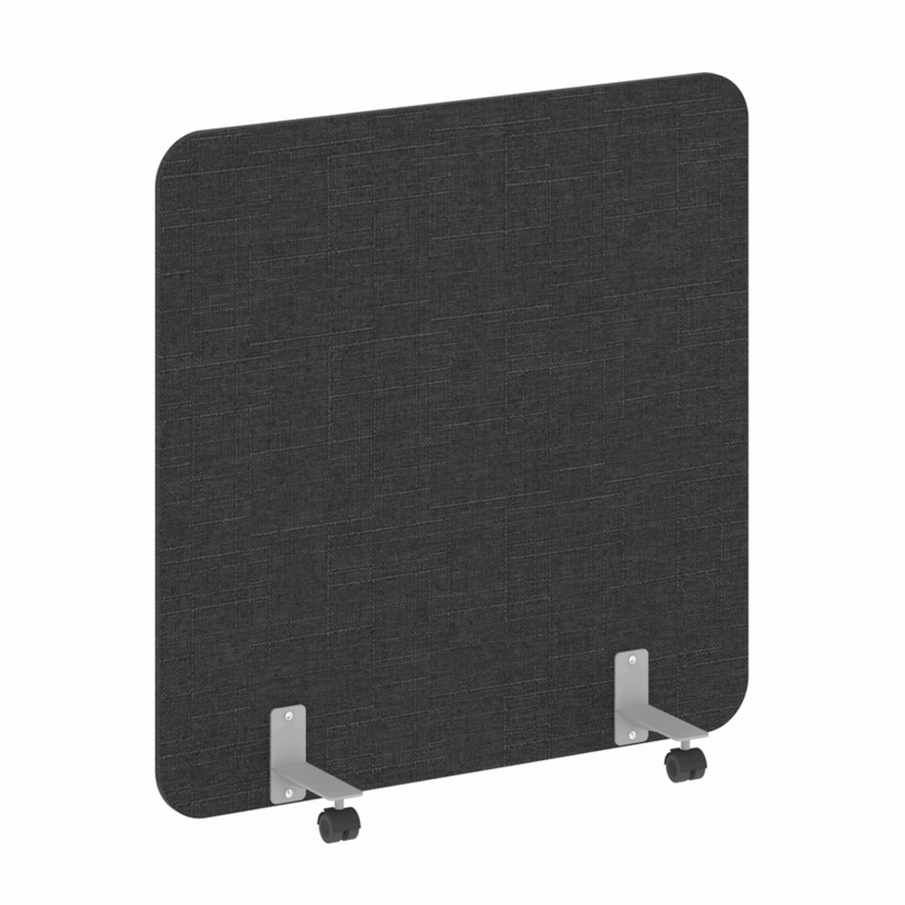 Перегородка на металлических опорах, на роликах