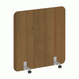 Перегородка на металлических опорах, на роликах