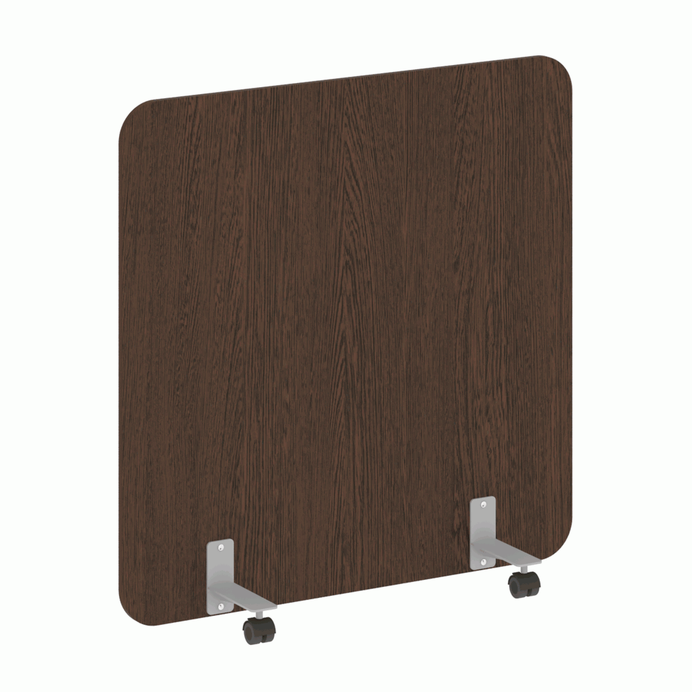 Перегородка на металлических опорах, на роликах