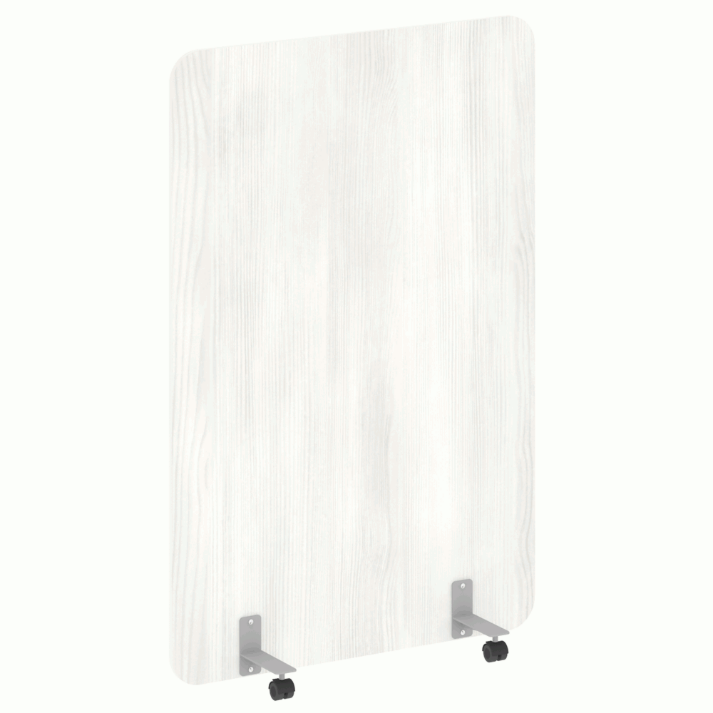 Перегородка на металлических опорах, на роликах