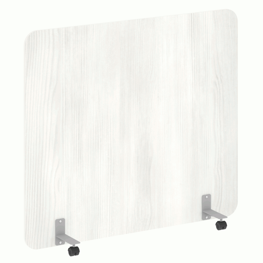 Перегородка на металлических опорах, на роликах