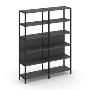 Двухсекционный стеллаж пятиярусный