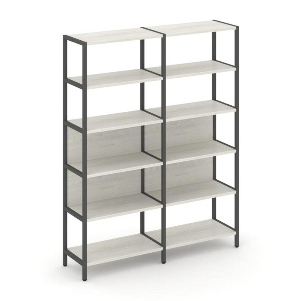 Двухсекционный стеллаж пятиярусный